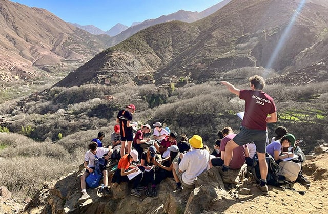 Learning outside in the High Atlas Mountains