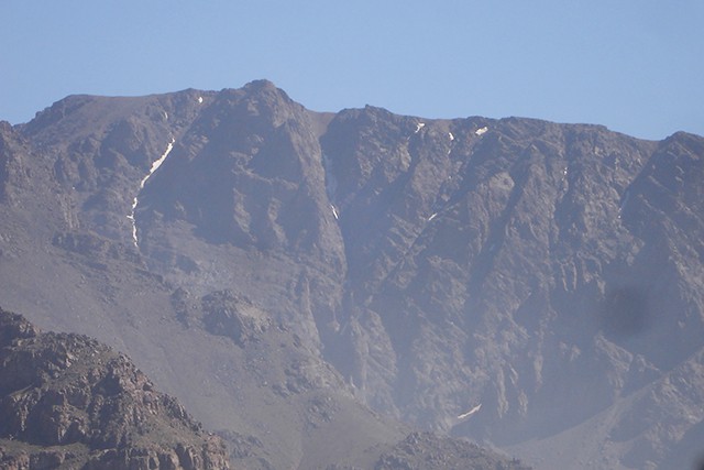 The north-facing cliffs of the Tazaghart Plateau